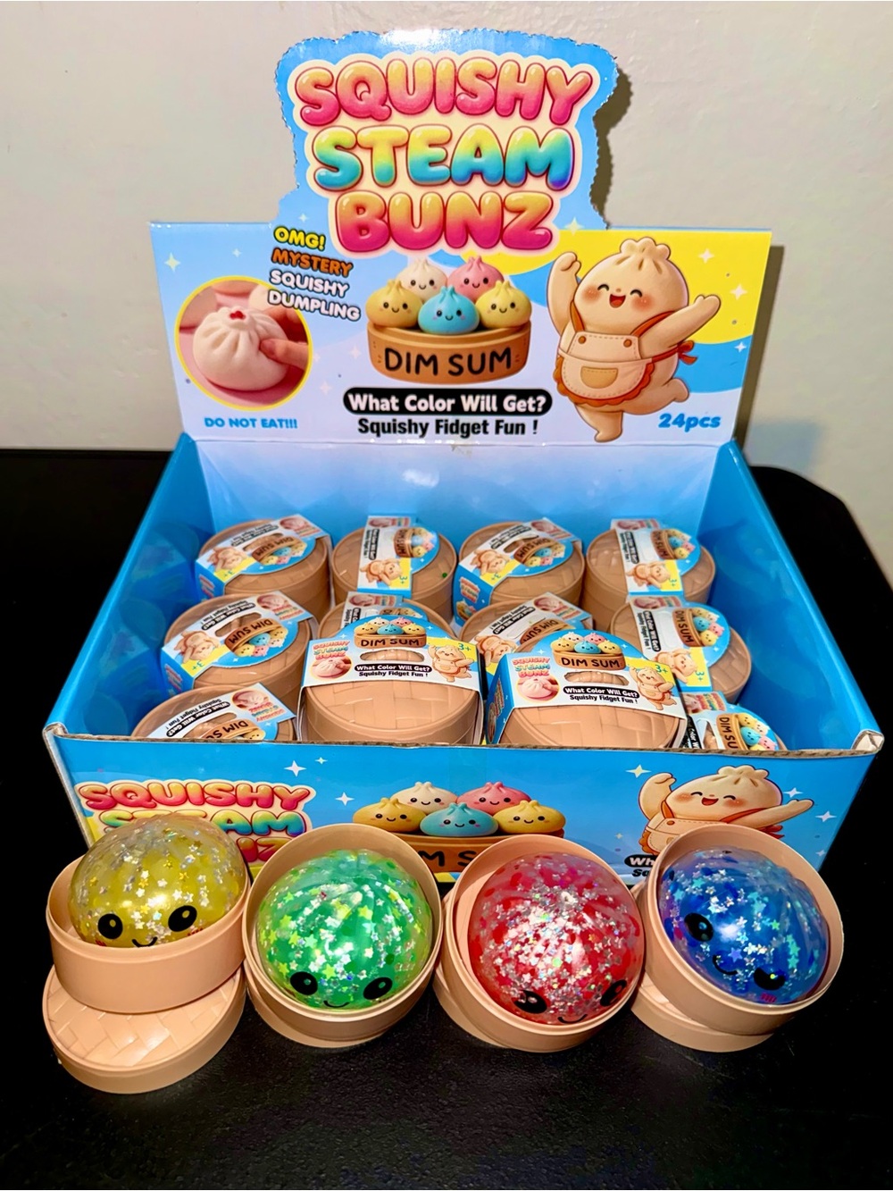 4 PK Mystery Squishy Steam Bunz Dim Sum Dumplings 🥟! (Brand New)